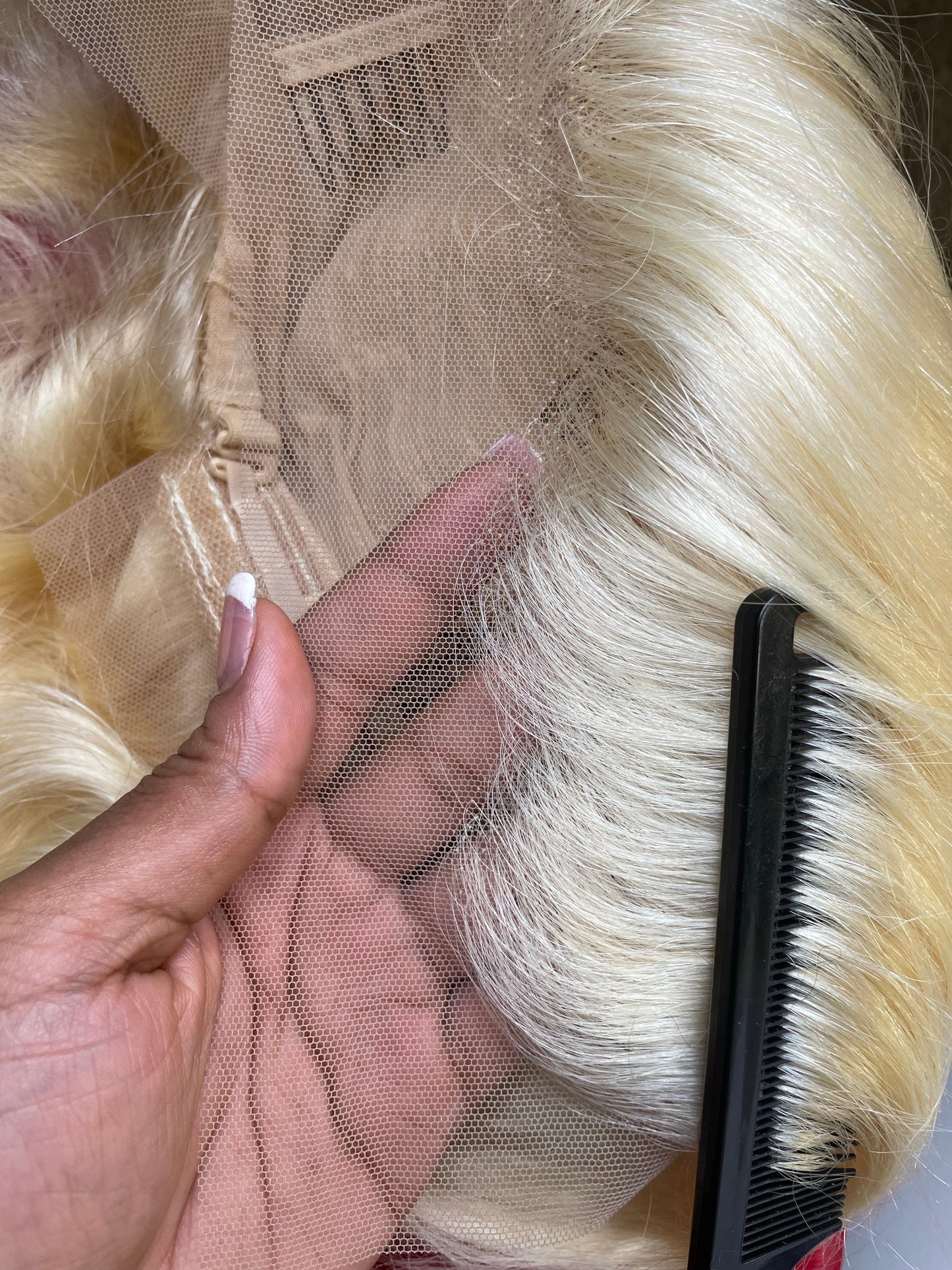 613 Platinum Blonde 13x4 Transparent Frontal