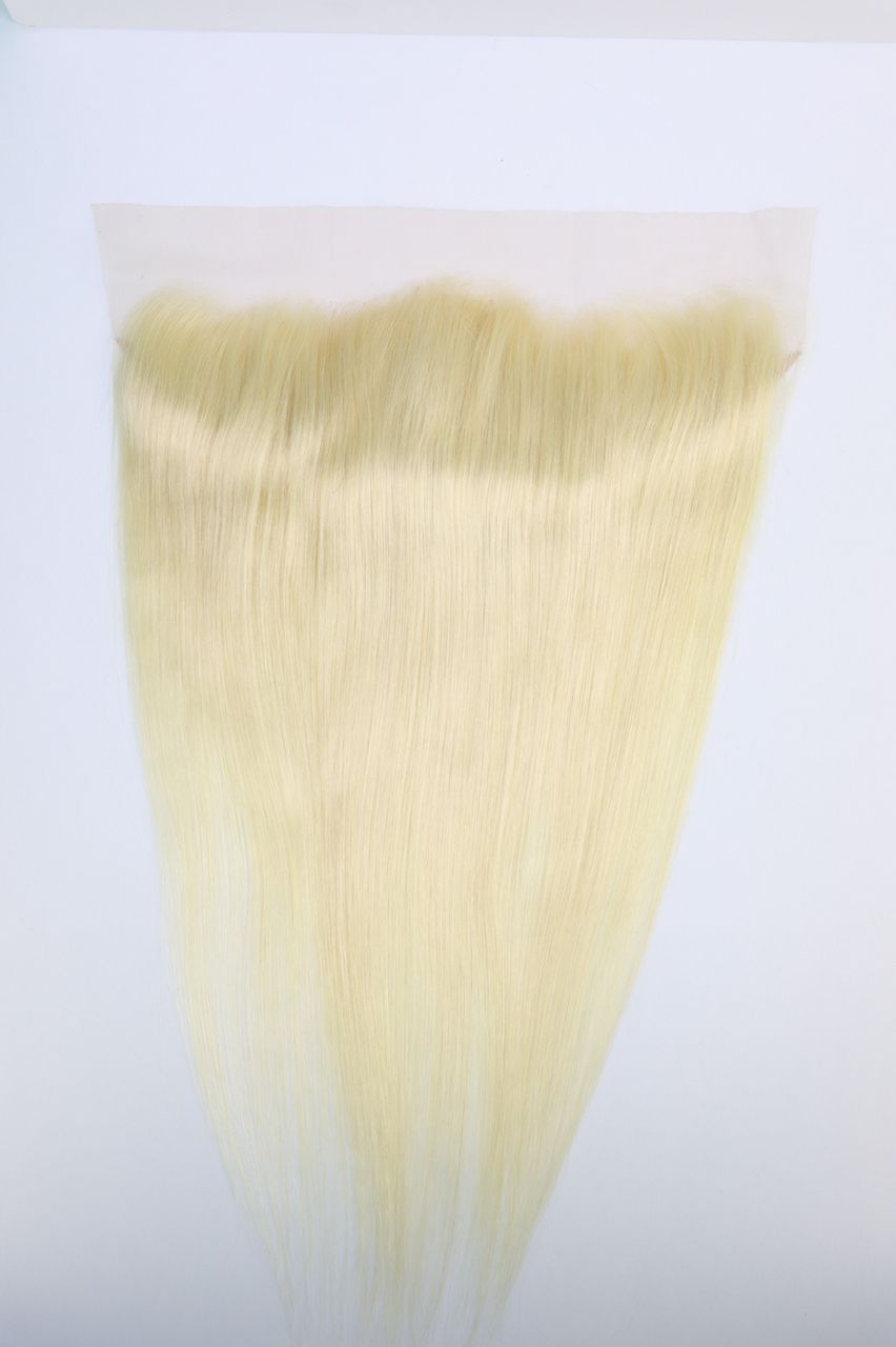 613 Platinum Blonde 13x4 Transparent Frontal